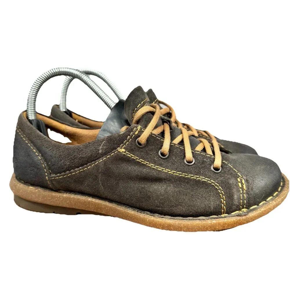 Born Trevan Shoes Women's 8.5 M Suede Leather Derby Oxford Sneakers